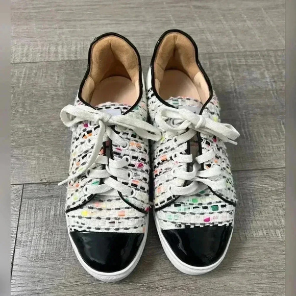 ISA TAPIA "CAELAN" HEART PATCH COCO TWEED SHOES - Picture 3 of 4